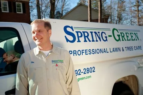 Spring Green has greatly improved the appearance of my lawn. Every lawn technician has been professional courteous friendly