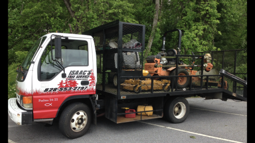  alt='We had a 110 foot red oak tree near the house that had to come down'