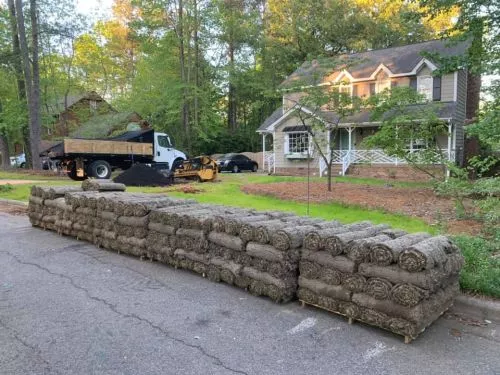 John, Amanda and team did a wonderful job with installing sod, shrubs and a fire pit