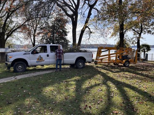  alt='James provided top notch service while taking down a dead tree in my yard'