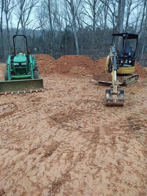 We hired Stanley’s Simply Green to grade our back yard and I’m so glad we did