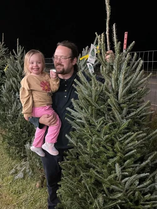 The best place to shop for a Christmas tree. Great selection of all sizes. Trees are from Avery County NC. 