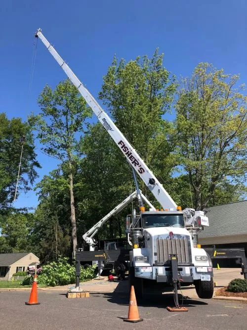 Fisher Tree Service was doing work in the area where I live. They were generous and shared mulch with me that I will be