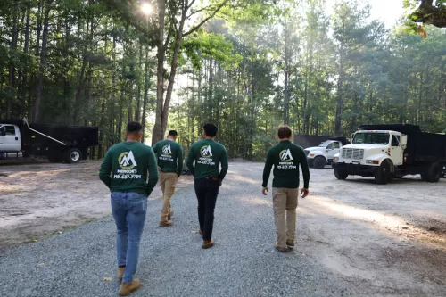 Mencor’s Tree Service did an amazing job with grinding five stumps in our yard